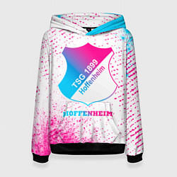 Толстовка-худи женская Hoffenheim neon gradient style, цвет: 3D-черный