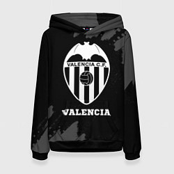 Толстовка-худи женская Valencia sport на темном фоне, цвет: 3D-черный