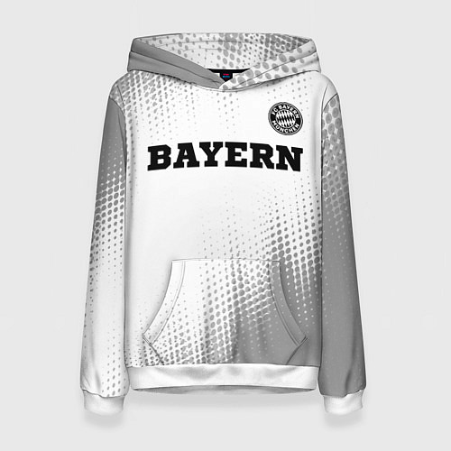 Женская толстовка Bayern sport на светлом фоне посередине / 3D-Белый – фото 1