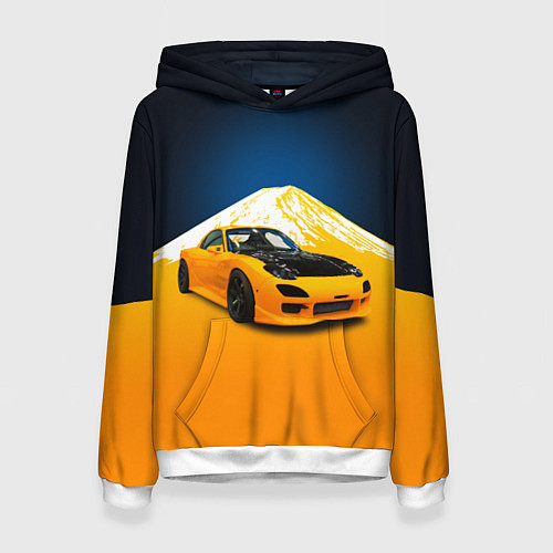 Женская толстовка Спортивный японский автомобиль / 3D-Белый – фото 1