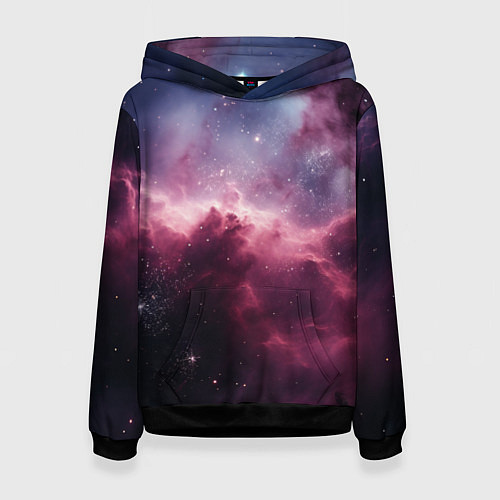 Женская толстовка Абстрактный космос фантастика / 3D-Черный – фото 1