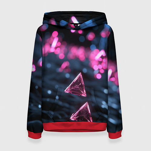 Женская толстовка Абстрактный космос фантастика / 3D-Красный – фото 1