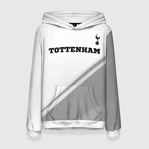 Женская толстовка Tottenham sport на светлом фоне посередине / 3D-Белый – фото 1