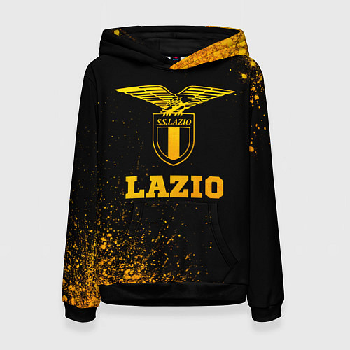 Женская толстовка Lazio - gold gradient / 3D-Черный – фото 1