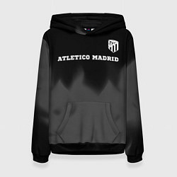 Женская толстовка Atletico Madrid sport на темном фоне посередине