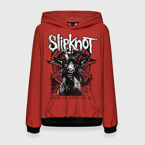 Женская толстовка Slipknot rock band / 3D-Черный – фото 1