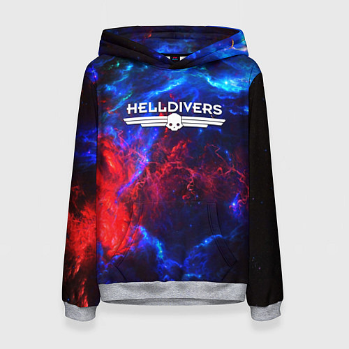 Женская толстовка Helldivers: Space Logo / 3D-Меланж – фото 1