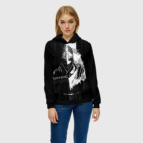 Женская толстовка Элден ринг вайк / 3D-Черный – фото 3