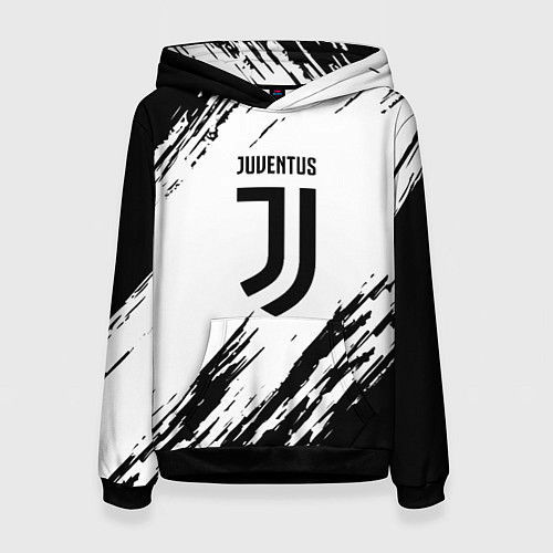 Женская толстовка Juventus краски / 3D-Черный – фото 1