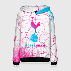 Толстовка-худи женская Tottenham neon gradient style, цвет: 3D-черный