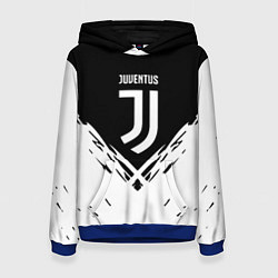 Толстовка-худи женская Juventus sport geometry fc club, цвет: 3D-синий