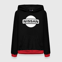 Женская толстовка Nissan logo white