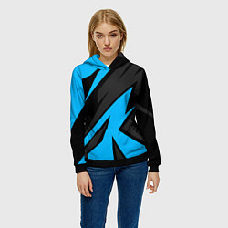 Толстовка-худи женская Geometry racing, цвет: 3D-черный — фото 2