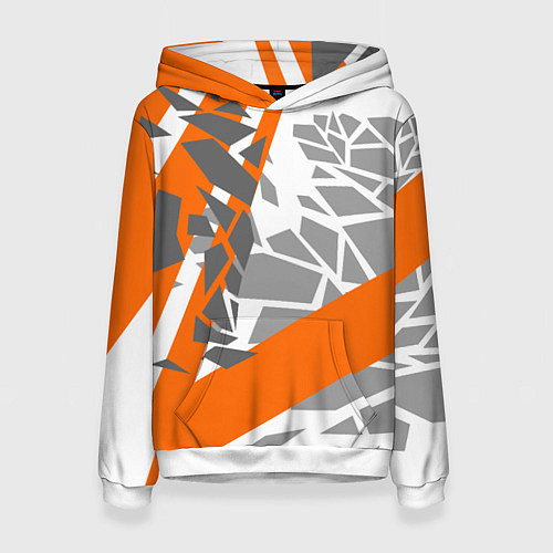 Женская толстовка Racing texture / 3D-Белый – фото 1