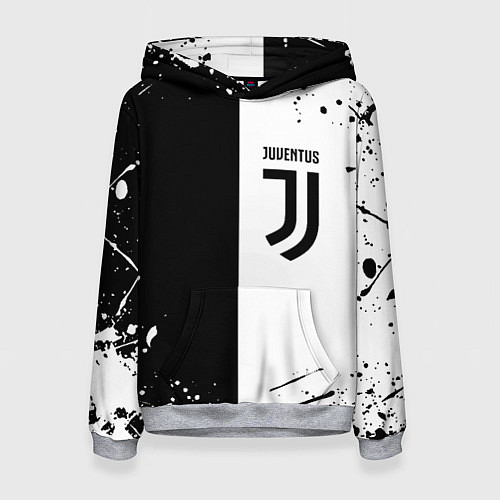 Женская толстовка Juventus краски текстура спорт / 3D-Меланж – фото 1