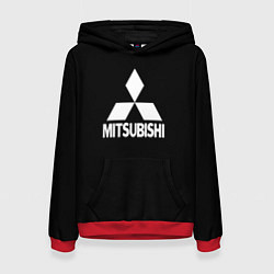 Женская толстовка Mitsubishi logo white