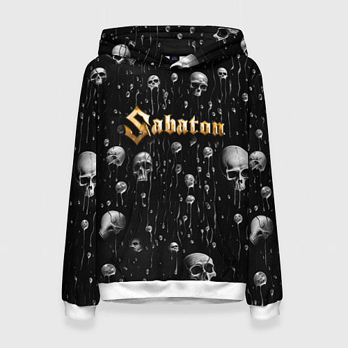 Женская толстовка Sabaton - rock / 3D-Белый – фото 1