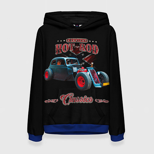 Женская толстовка Кастомный хотрод / 3D-Синий – фото 1