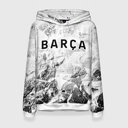 Толстовка-худи женская Barcelona white graphite, цвет: 3D-белый