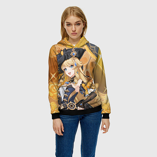 Женская толстовка Navia Genshin Impact / 3D-Черный – фото 3