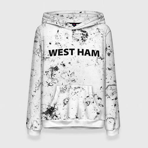 Женская толстовка West Ham dirty ice / 3D-Белый – фото 1