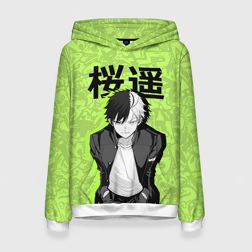 Женская толстовка Харука - Ветролом / 3D-Белый – фото 1