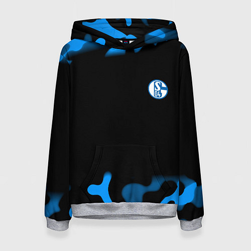 Женская толстовка Schalke 04 fc camo / 3D-Меланж – фото 1