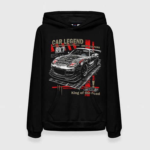 Женская толстовка Rx7 korch drift / 3D-Черный – фото 1