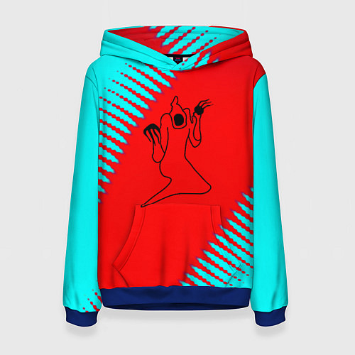 Женская толстовка Kizaru abstract rap / 3D-Синий – фото 1