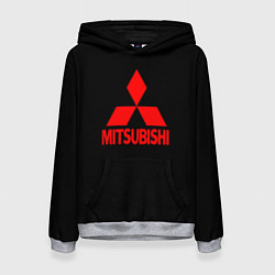 Женская толстовка Mitsubishi red logo