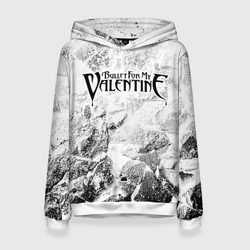 Женская толстовка Bullet For My Valentine white graphite / 3D-Белый – фото 1