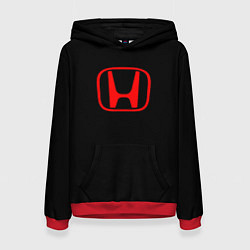 Женская толстовка Honda red logo auto