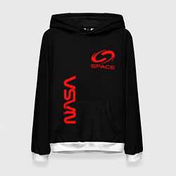 Женская толстовка Nasa space red logo