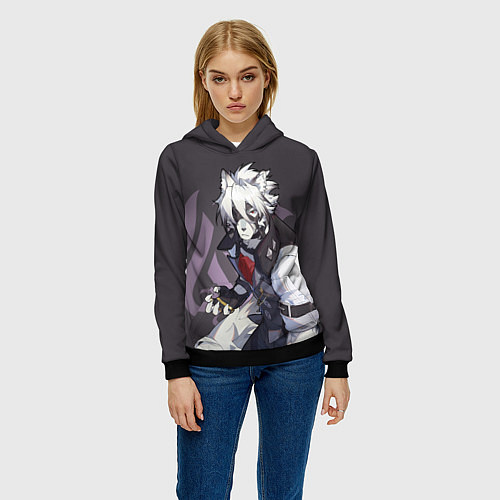 Женская толстовка Von Lycaon - Zenless Zone Zero / 3D-Черный – фото 3