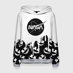 Толстовка-худи женская Marshmello x Nasa, цвет: 3D-меланж