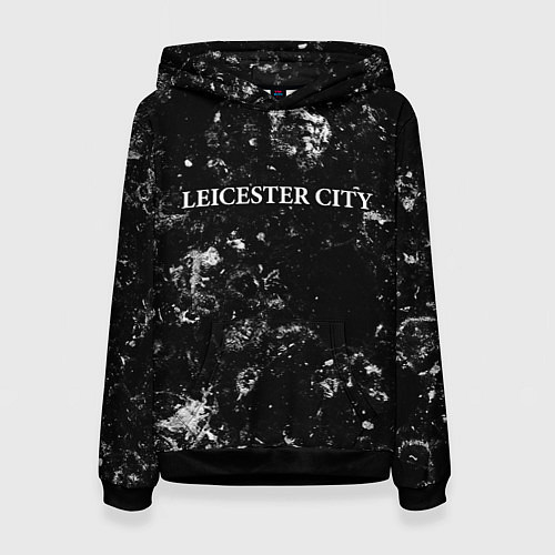 Женская толстовка Leicester City black ice / 3D-Черный – фото 1