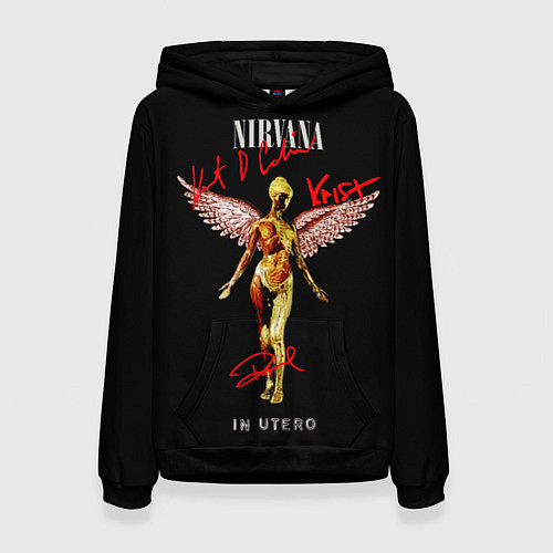 Женская толстовка In utero album / 3D-Черный – фото 1