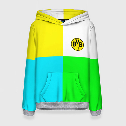 Женская толстовка Borussia color cport / 3D-Меланж – фото 1