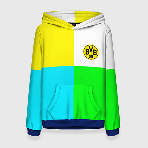 Женская толстовка Borussia color cport / 3D-Синий – фото 1