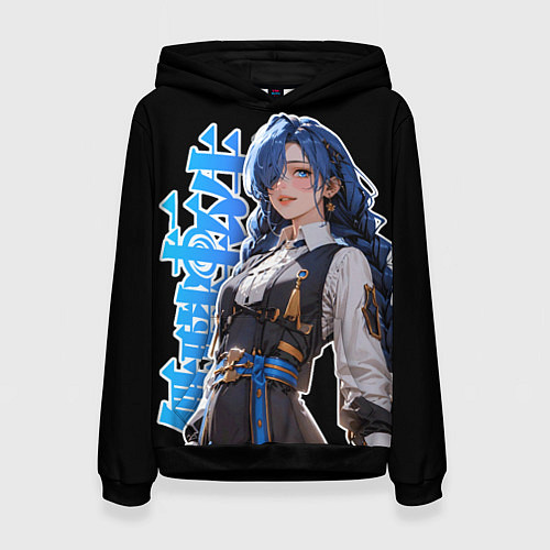 Женская толстовка Mushoku Tensei - Рокси тян / 3D-Черный – фото 1