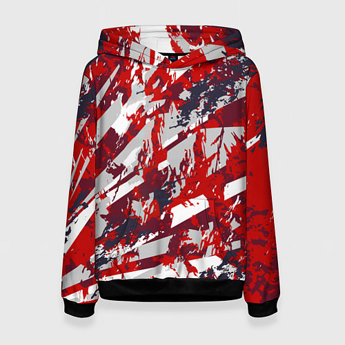 Женская толстовка Абстрактный узор с концепцией / 3D-Черный – фото 1