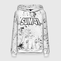 Толстовка-худи женская Sum41 dirty ice, цвет: 3D-белый