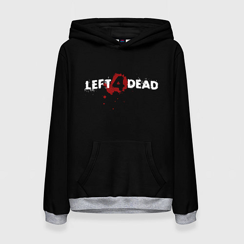 Женская толстовка Left 4 Dead logo / 3D-Меланж – фото 1