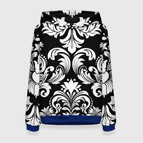 Женская толстовка Дамасский орнамент / 3D-Синий – фото 1