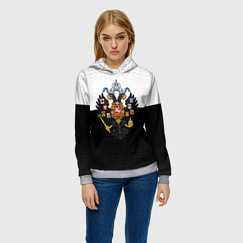Женская толстовка Имперская Россия с гербом / 3D-Меланж – фото 3