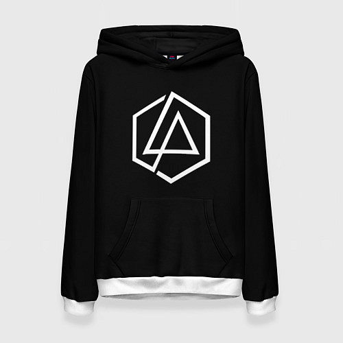 Женская толстовка Linkin park logo white / 3D-Белый – фото 1