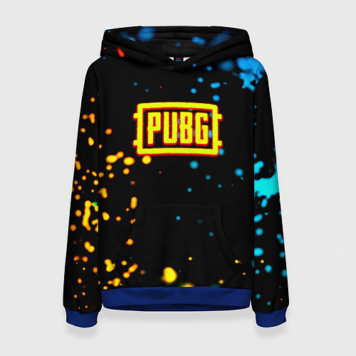 Женская толстовка PUBG огненное лого / 3D-Синий – фото 1