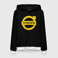 Женская толстовка Volvo yellow logo