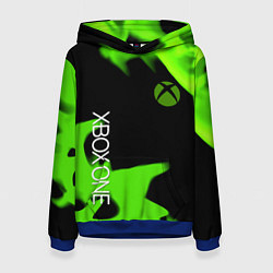 Женская толстовка Xbox one green flame