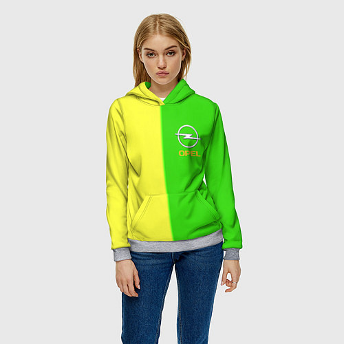 Женская толстовка Opel текстура / 3D-Меланж – фото 3